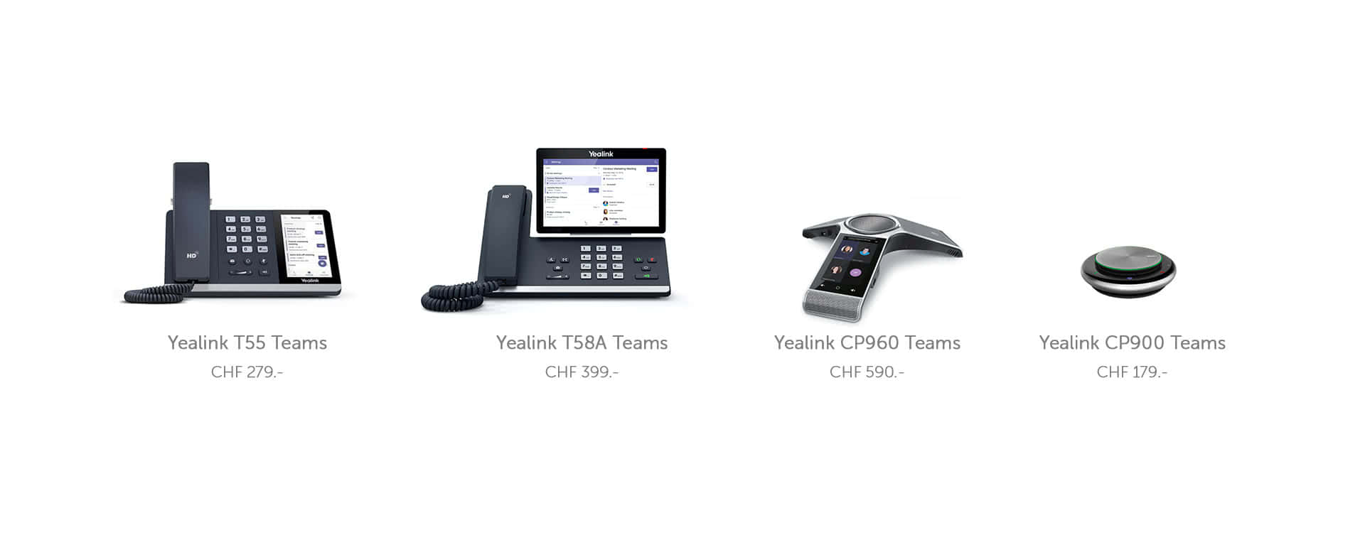 Boutique des téléphones Teams- et IP certifiés VTX